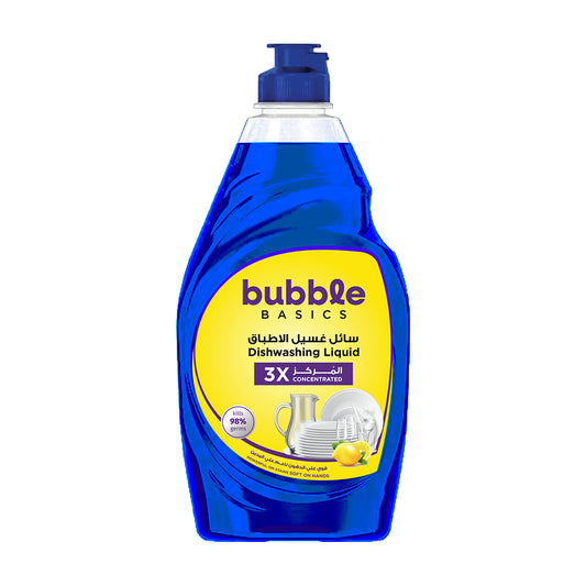 Bubble Basic dishwashing liquid - Conc 650ml X3